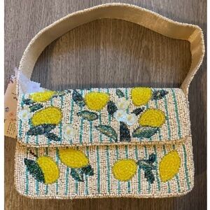 Lemon Beaded Women's Bag